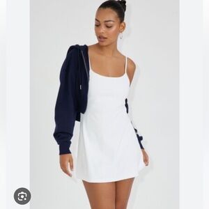 GARAGE WHITE TENNIS MINI DRESS